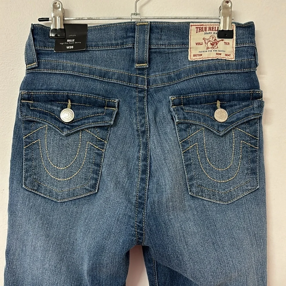 NWT Halle High Rise Super Skinny Dark Wash - Picture 7 of 11